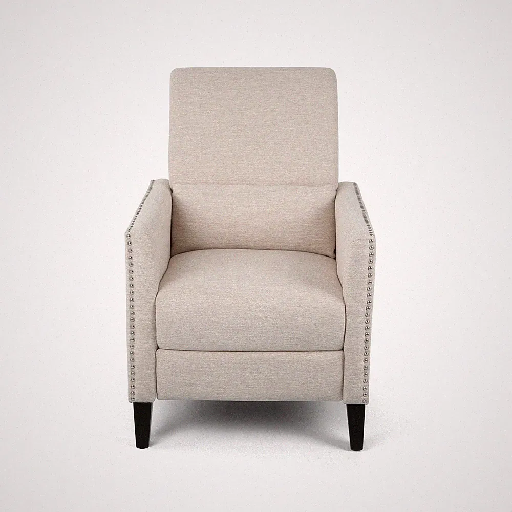 Alscot Contemporary Fabric Push Back Recliner by Christopher Knight Home