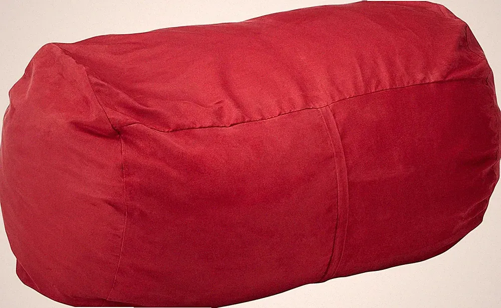 Christopher Knight Home 4' Suede Bean Bag Chair in Chinese Red