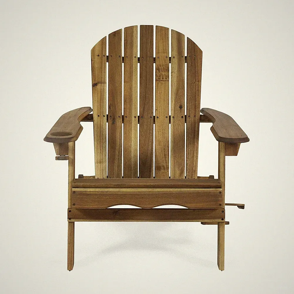 Christopher Knight Home Cynthia Outdoor Acacia Wood Folding Adirondack Chair, Na