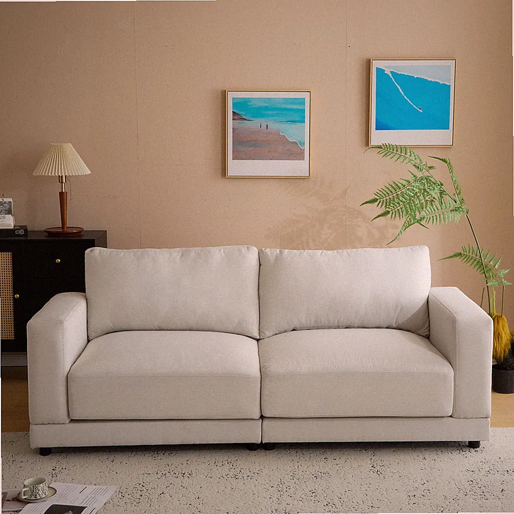 Christopher Knight Home - Grace 81" Modern Upholstery Sofa Loveseat with...