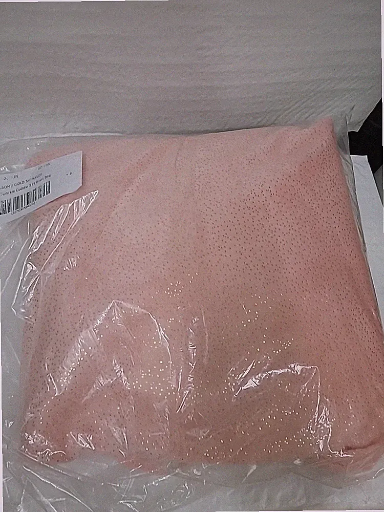 Christopher Knight Home Soft Sparkles 3 Ft Bean Bag Cover Blossom/Gold Sparkles
