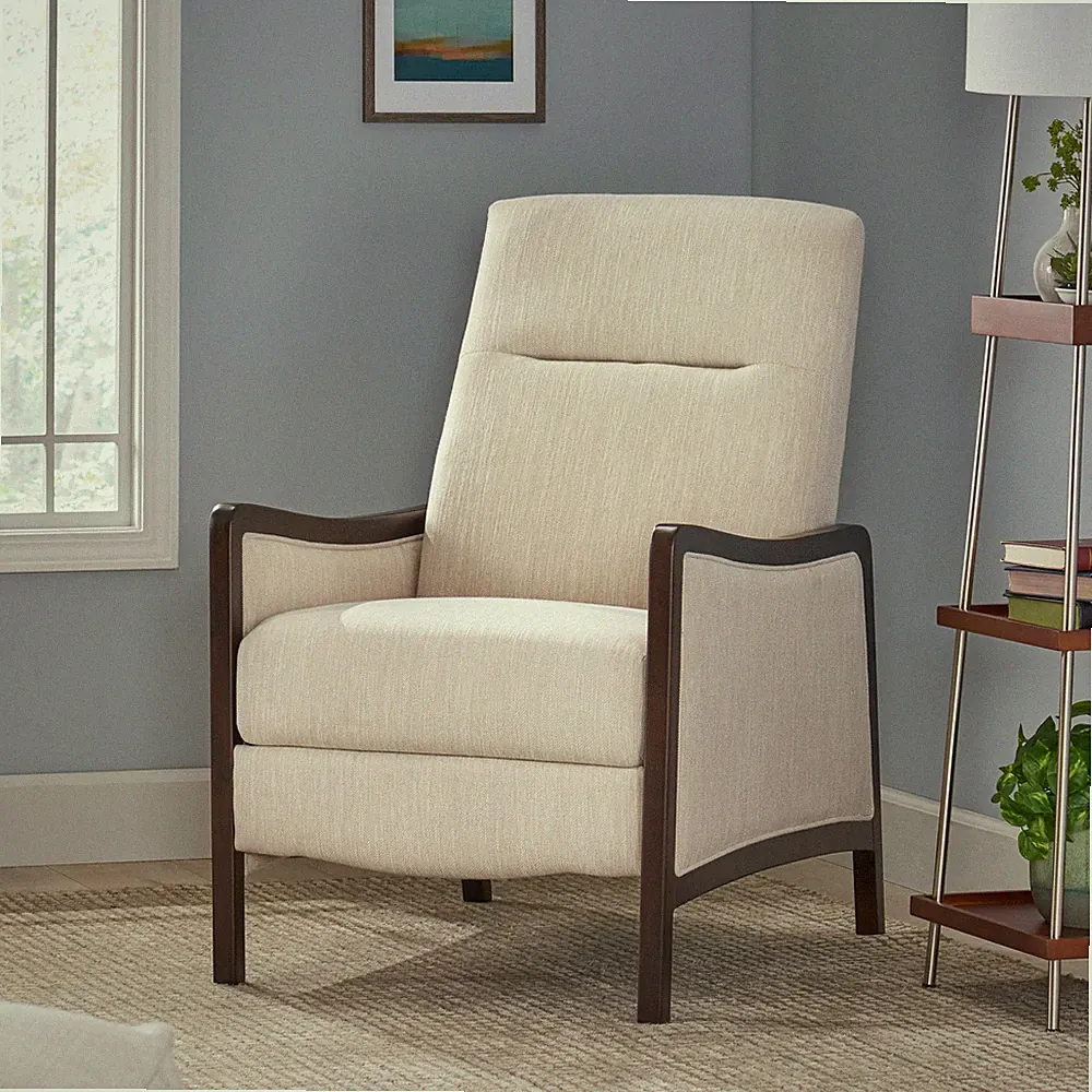 Veatch Contemporary Upholstered Pushback Recliner by Christopher Knight Home