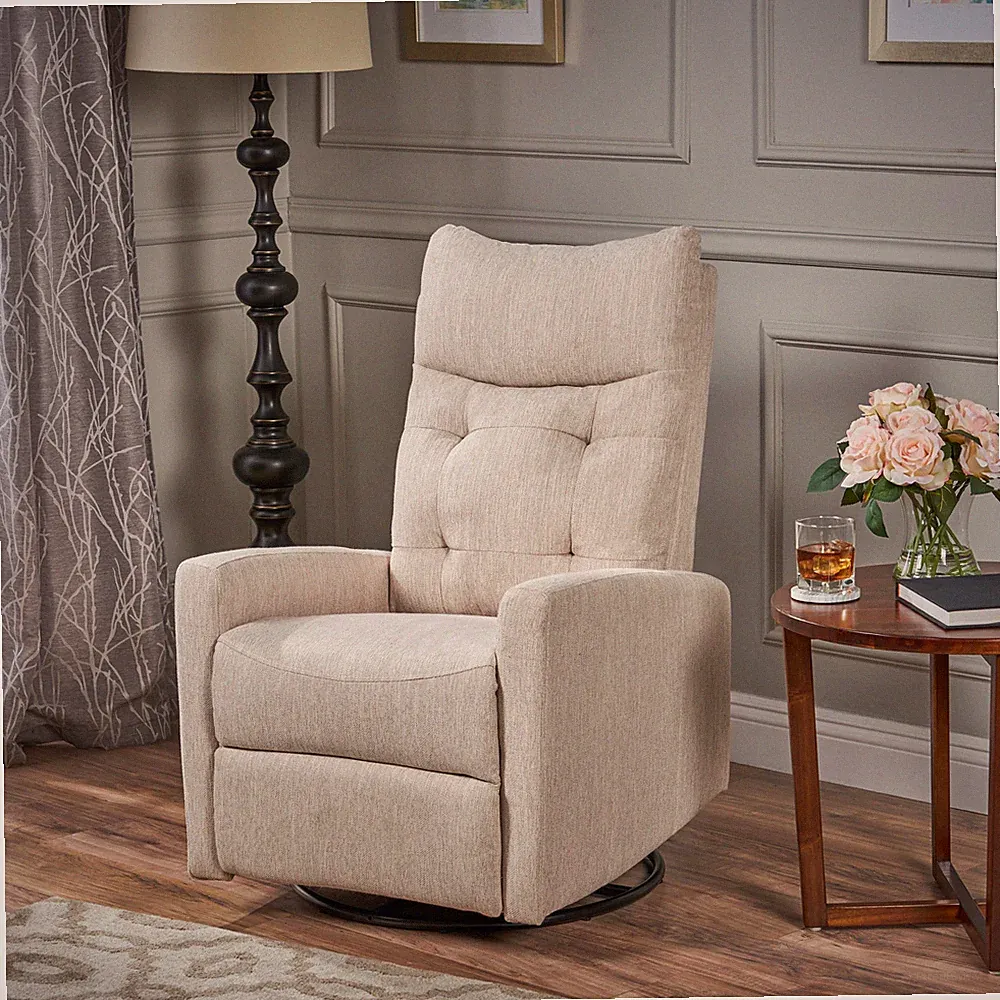 Woodglen Swivel/Glider Push Back Nursery Recliner by Christopher Knight Home